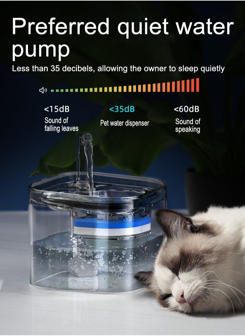 LAPET Water Dispenser for Cats 2.2L Automatic Pet Fountain Induction Cat Water Dispenser  - Image 5