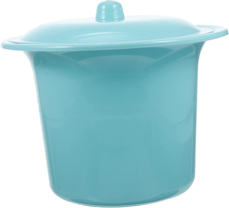 Blue Portable Night Urinal Pot with Lid for Kids Seniors and Pregnant Women Home Use - Image 1