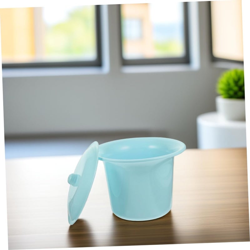 Blue Portable Night Urinal Pot with Lid for Kids Seniors and Pregnant Women Home Use - Image 4
