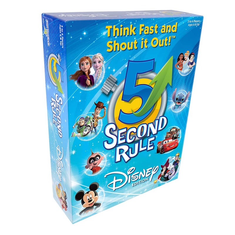 5 Second Rule Disney Edition â€” Fun Family Game About Your Favorite Disney Characters â€” Ages 6+ - Image 1