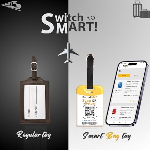 tag8 2 Pack Luggage Tags for Suitcases 26 Initial Letter Travel Luggage Baggage Identification Labels ID Tag with Global Loss Recovery Service Airline Compliant SITA World Tracer Code Enabled B - Image 3