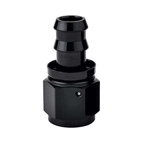 EVIL ENERGY 10AN Straight Push Lock Hose Fitting End Black - Image 1