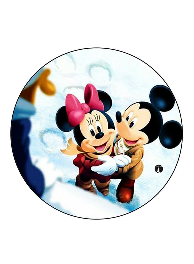 RKN Disney Printed Mouse Pad  Round  Multicolour