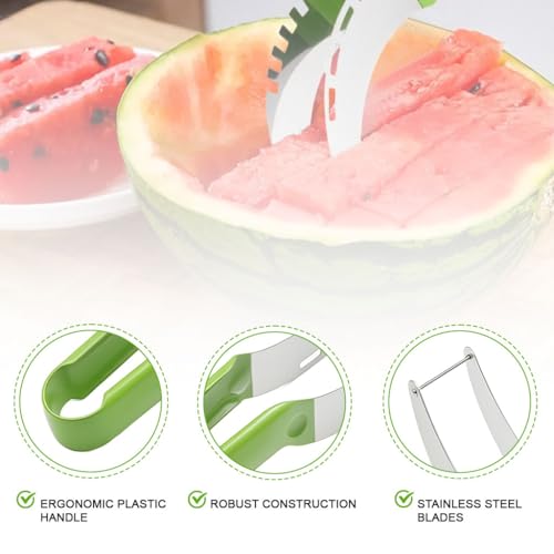 Supvox® Stainless Watermelon Cutter Slicer Tool - Fruit Cutter Slicer Watermelon Pineapple - Image 3