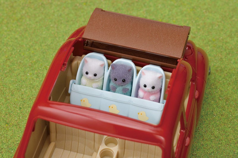 Calico Critters Triplet Stroller - 2-in-1 Stroller and Car Seat Accessory for Triplet Babies