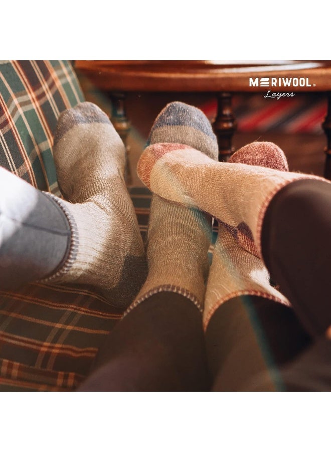 MERIWOOL MERIWOOL Merino Wool Hiking Socks for Men and Women – 3 Pairs Midweight Cushioned – Warm n Breathable  - Image 5