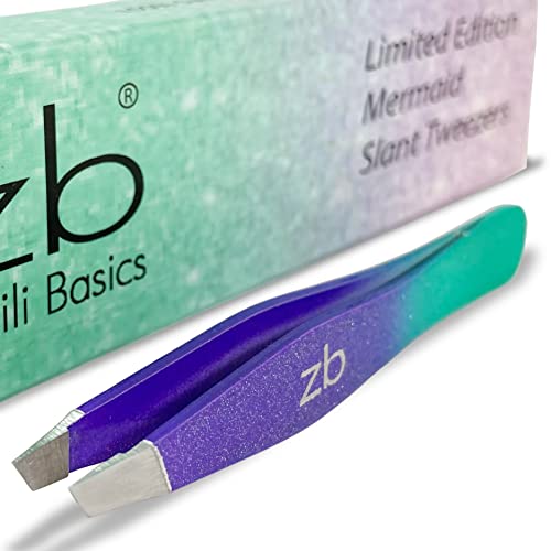 Zizzili Basics Tweezers - Limited Edition Mermaid Slant Tip - Best Tweezer for Eyebrow, Facial Hair Removal and your Precision Needs - Image 5
