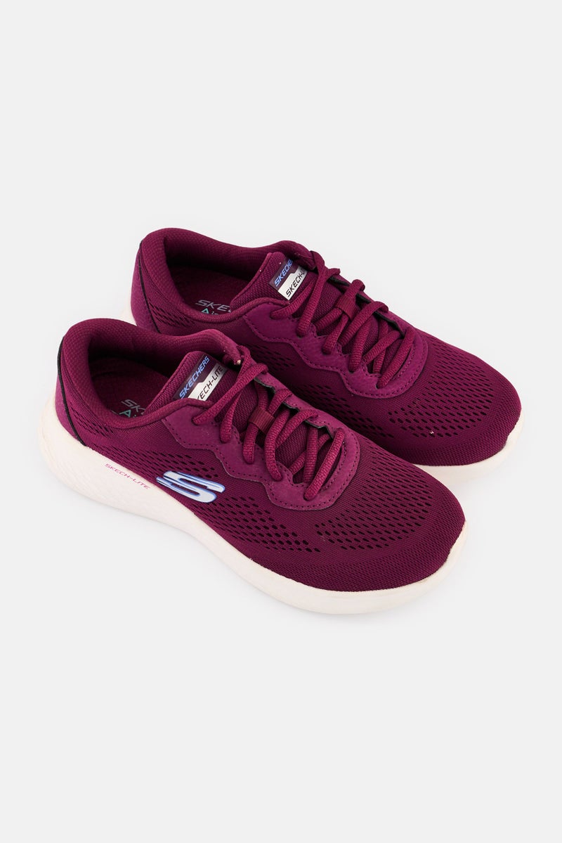 SKECHERS Women Skech Lite Pro Lace Up Training Shoes, Plum  - Image 2