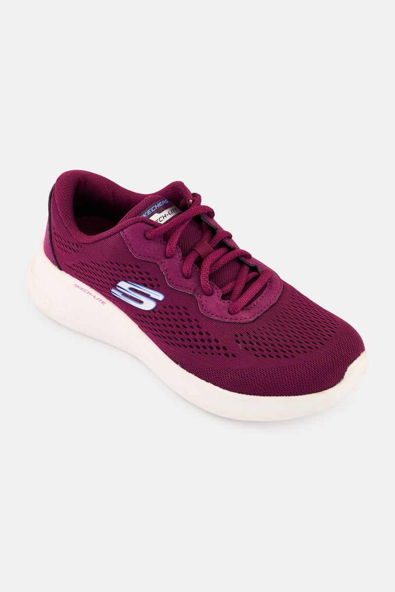 SKECHERS Women Skech Lite Pro Lace Up Training Shoes, Plum  - Image 1