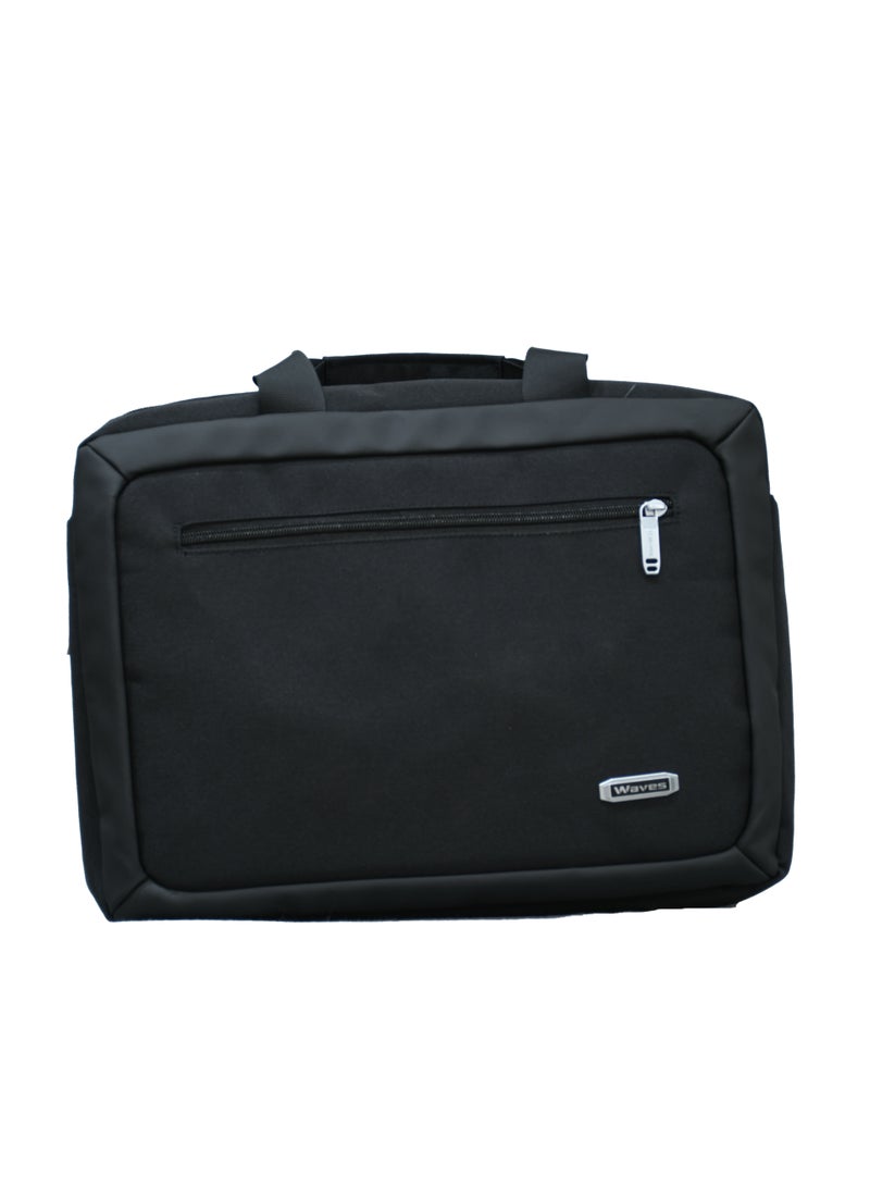Waves Men's laptop shoulder bags with adjustable strap - Image 2