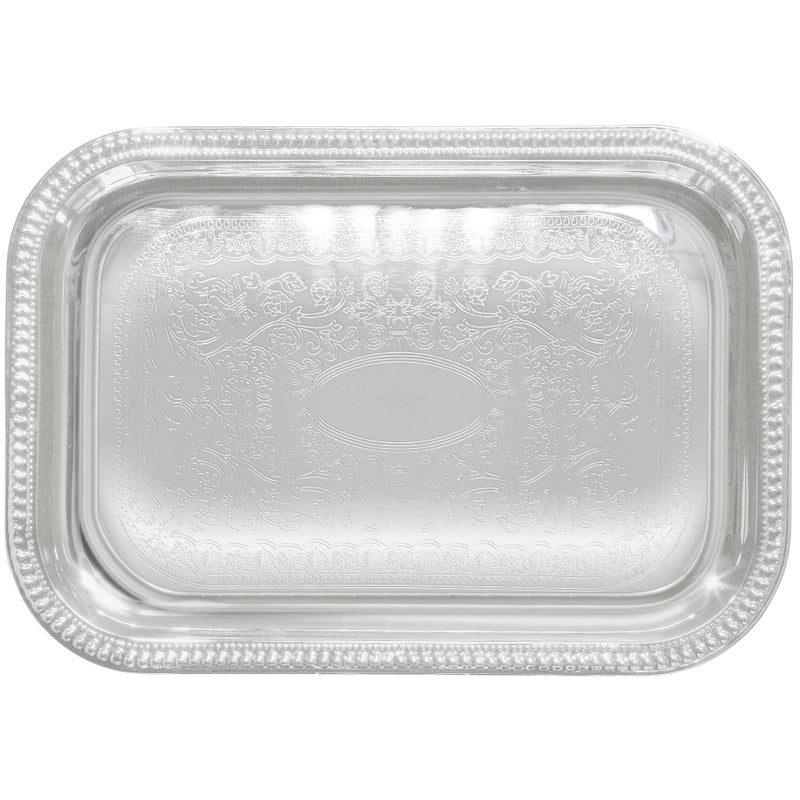 Winco Rectangular Tray 18 by 12Inch Chrome 18 x 12