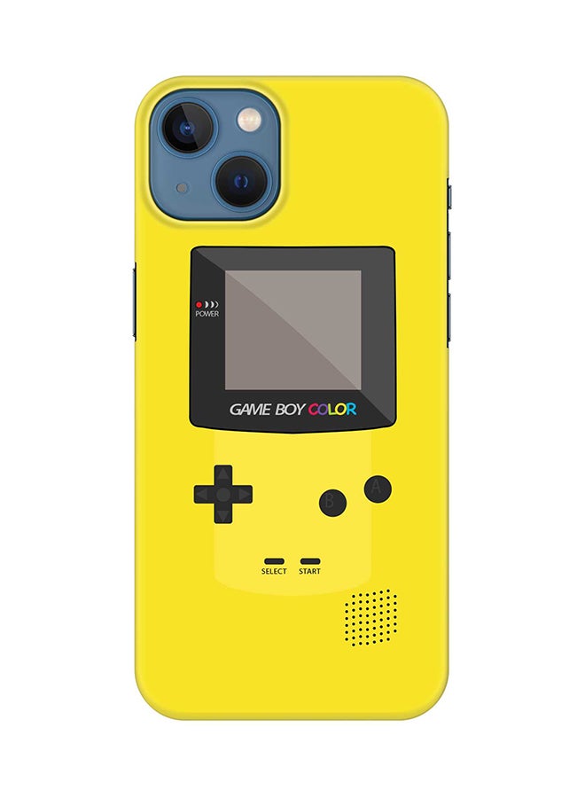 Case for Apple iPhone 14 Slim Snap Classic Series Mobile Cover Hard PC Shield Matte Finish Print - Gameboy Color - Yellow