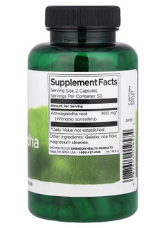 SWANSON Full Spectrum Ashwagandha 100 Capsules  - Image 2