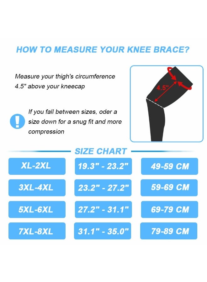 Plus Size Knee Brace – Adjustable Knee Support with Side Stabilizers for Pain Relief, Injury Recovery & Arthritis - Image 3