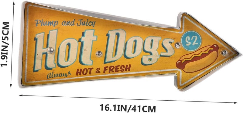 Advanced compact design Abaodam Vintage Style Hot Dog Advertising Decor Wall Light Retro Iron Art Hot Dog Store Neon Sign for Restaurant Bar Kitchen Decoration Heavy load resistant Regulated warehouse storage Flexible varied design Multi-use well optimized build Dust tight seal Long term heavy use compatible KSA market popular practical build Moisture wear upgraded quality Reliable durability Transparent body Ready post purchase fulfill Heat insulation layer Spec compliant trusted quality Cross product combo compatible Narrow & wide space compatible Multiple options N/S/C nationwide deliver Hanging space save Wear resistant upgraded material Storage transit efficiency build Shop & home all-space compatible Single & bulk use compatible Easy handling optimized design Long term use design - Image 2