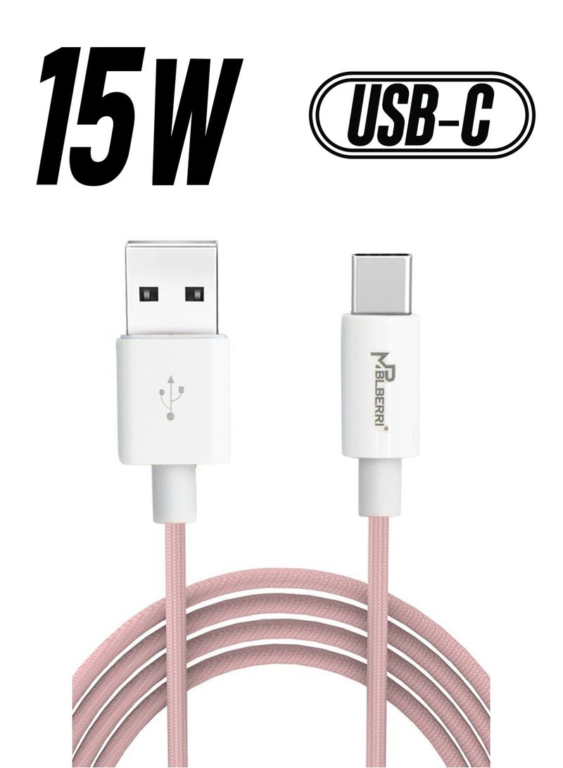 mpBLBERRI كابل بيانات USB Type-C بطول 1 متر | mpBLBERRI BLB-U338 - Image 1