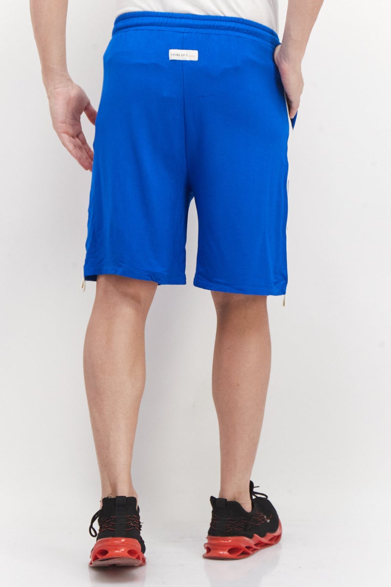TRIBE OF 6 Women Plain Basic Shorts, Blue - Image 2