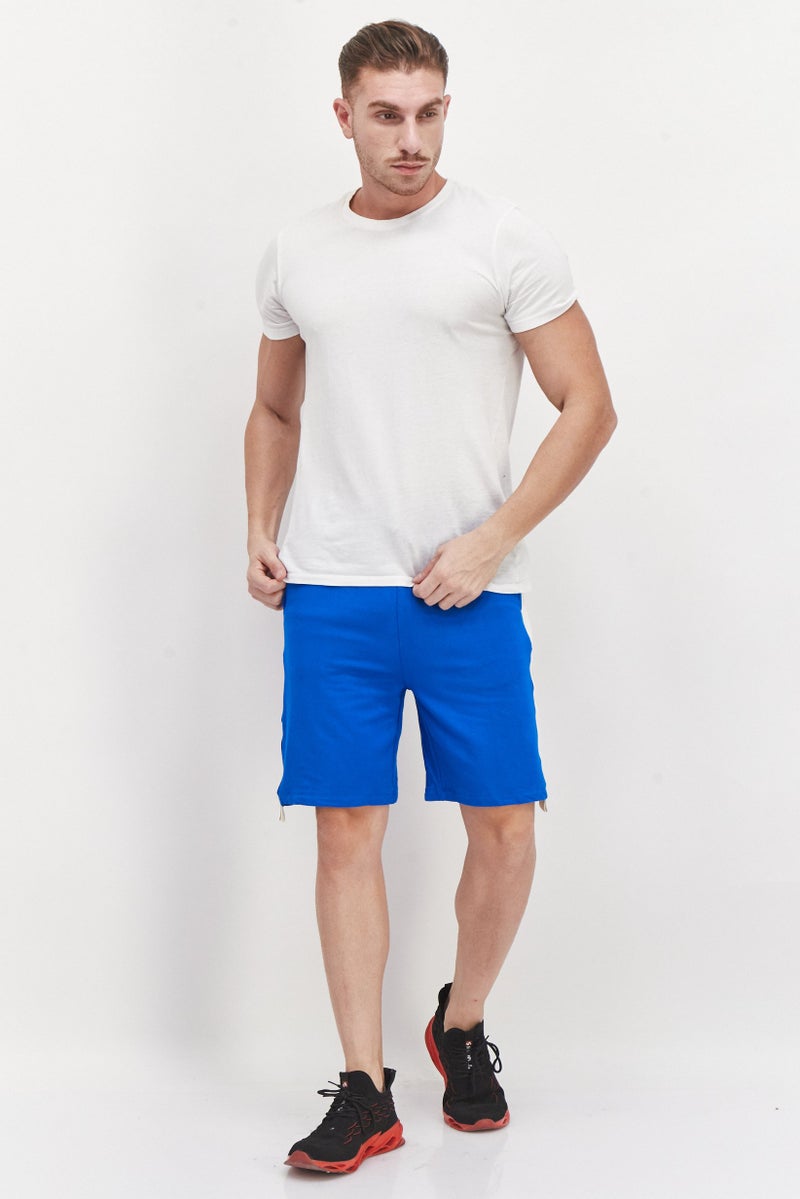 TRIBE OF 6 Women Plain Basic Shorts, Blue - Image 4