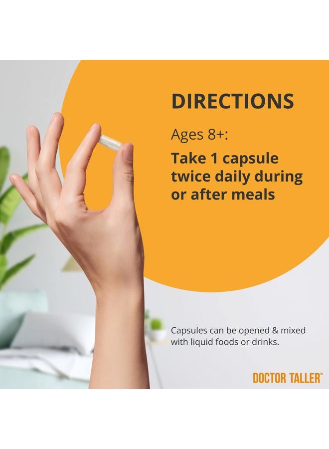 NuBest Doctor Taller - Bone Strength Supports, Enhance Immune System - Keto with Calcium, Vitamin D3, Vitamin K2, Amino Acids & Herbs for Children (8+) - 60 Vegan Capsules | 1 Month Supply - Image 4