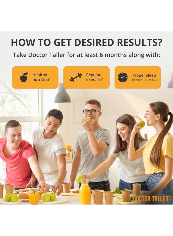 NuBest Doctor Taller - Bone Strength Supports, Enhance Immune System - Keto with Calcium, Vitamin D3, Vitamin K2, Amino Acids & Herbs for Children (8+) - 60 Vegan Capsules | 1 Month Supply - Image 5