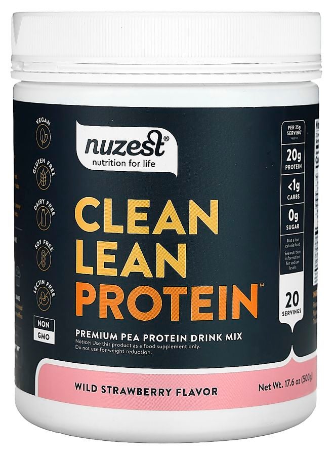 Nuzest Clean Lean Protein Wild Strawberry 17.6 oz (500 g)