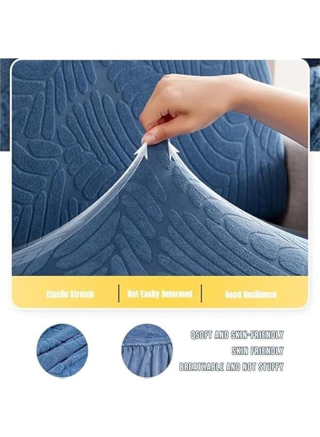 Soothing Home Sofa Covers,Soothinghome Sofa Covers,Magic Sofa Hero Couch Covers,Wear-Resistant Universal Washable L Shape Stretch Couch Cushion Covers (Gray Blue, Single Seat Cover) - Image 3