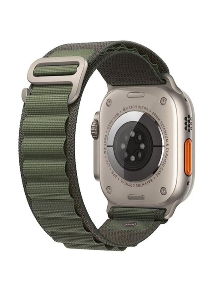 ELTRAZONE - Alpine Loop Compatible with Apple Watch Ultra Band,Metal connector Rugged Woven Nylon Men G-Hook Strap for iWatch Series Ultra SE 49mm 45mm 44mm - Image 1