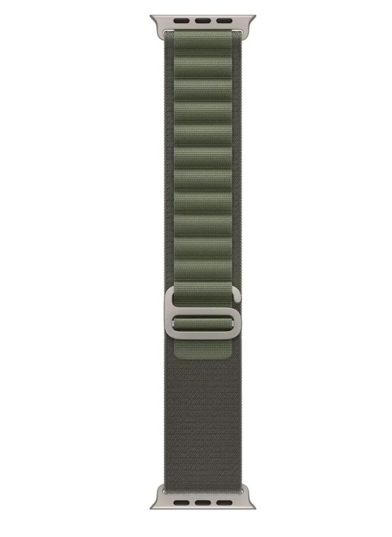 ELTRAZONE - Alpine Loop Compatible with Apple Watch Ultra Band,Metal connector Rugged Woven Nylon Men G-Hook Strap for iWatch Series Ultra SE 49mm 45mm 44mm - Image 1