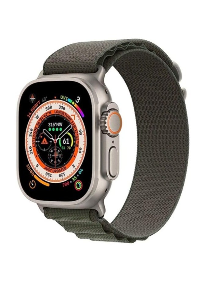 ELTRAZONE - Alpine Loop Compatible with Apple Watch Ultra Band,Metal connector Rugged Woven Nylon Men G-Hook Strap for iWatch Series Ultra SE 49mm 45mm 44mm - Image 1