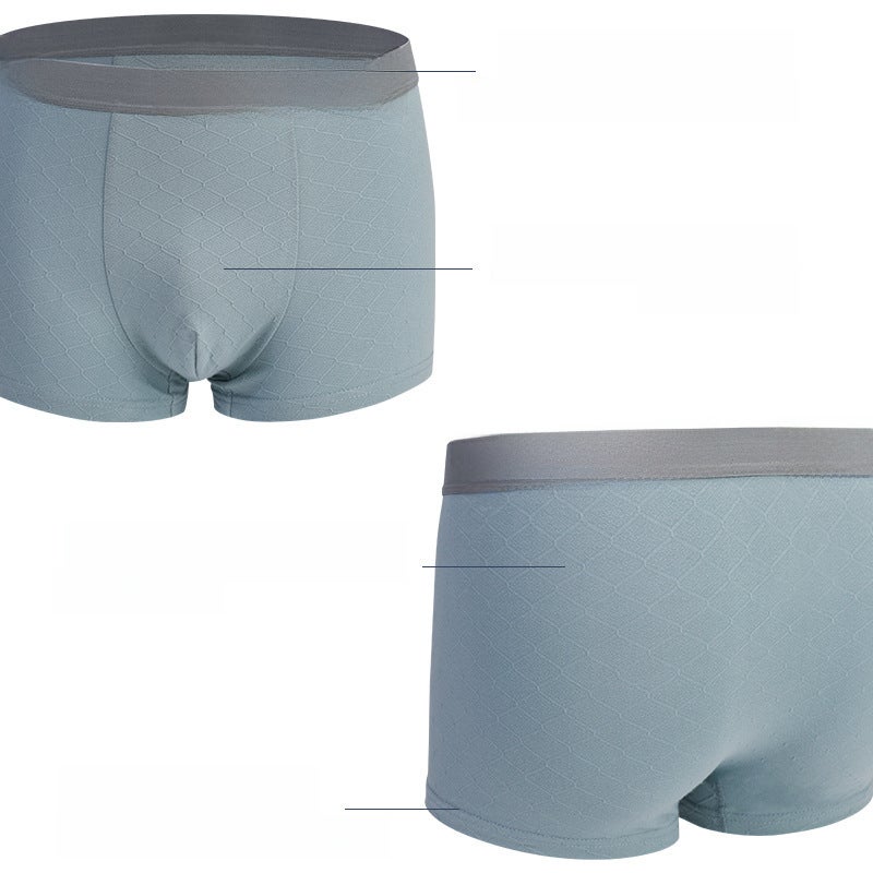 Langsha men''s underwear pure cotton summer thin men''s boxer shorts sports breathable Men''s Youth boxer shorts - Image 4