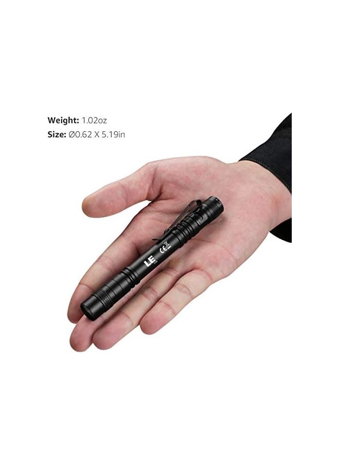 PROMASS promass Flashlight, Torch Light Mini, Pen Flashlight LED, Waterproof Pocket Torch with Clip, AAA Battery Powered [Not included], Compact Bright LED Penlight for Inspection, Work, Repair, Pack of 2  - Image 3