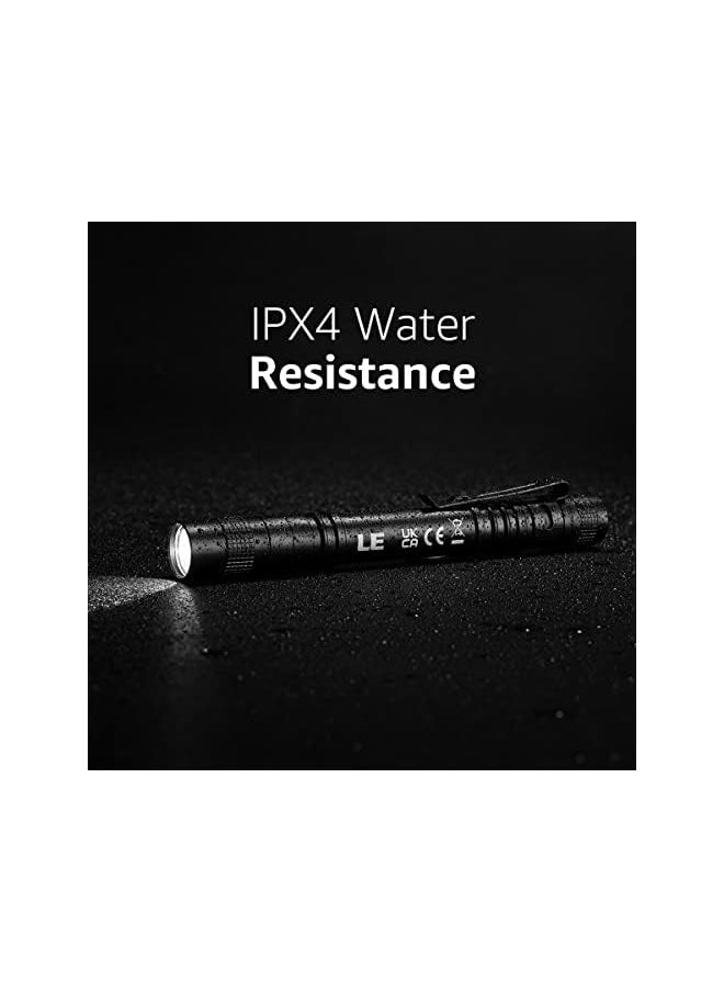 PROMASS promass Flashlight, Torch Light Mini, Pen Flashlight LED, Waterproof Pocket Torch with Clip, AAA Battery Powered [Not included], Compact Bright LED Penlight for Inspection, Work, Repair, Pack of 2  - Image 5