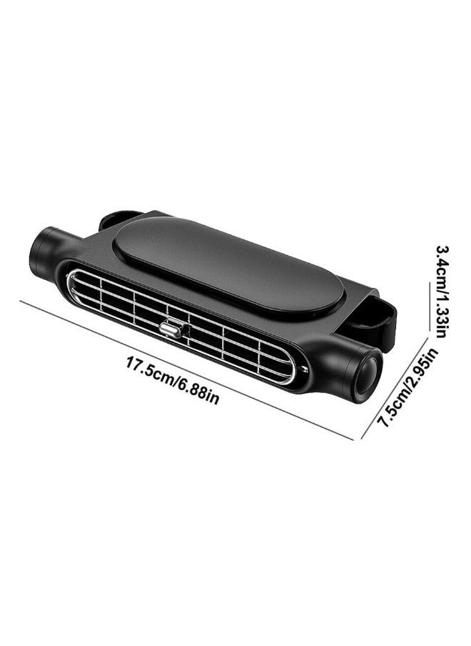 سکیلو مروحة تبريد مسند رأس السيارة   Mini USB SUV - مروحة تبريد مسند رأس محمولة صامتة مزودة بثلاثة إعدادات للسرعة، سهلة التركيب، تعمل بالطاقة عبر USB لقيادة مريحة وسفر صيفي  - Image 2