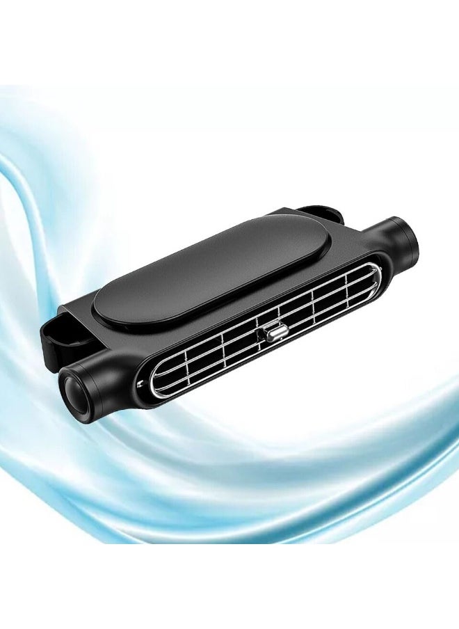 سکیلو مروحة تبريد مسند رأس السيارة   Mini USB SUV - مروحة تبريد مسند رأس محمولة صامتة مزودة بثلاثة إعدادات للسرعة، سهلة التركيب، تعمل بالطاقة عبر USB لقيادة مريحة وسفر صيفي  - Image 1
