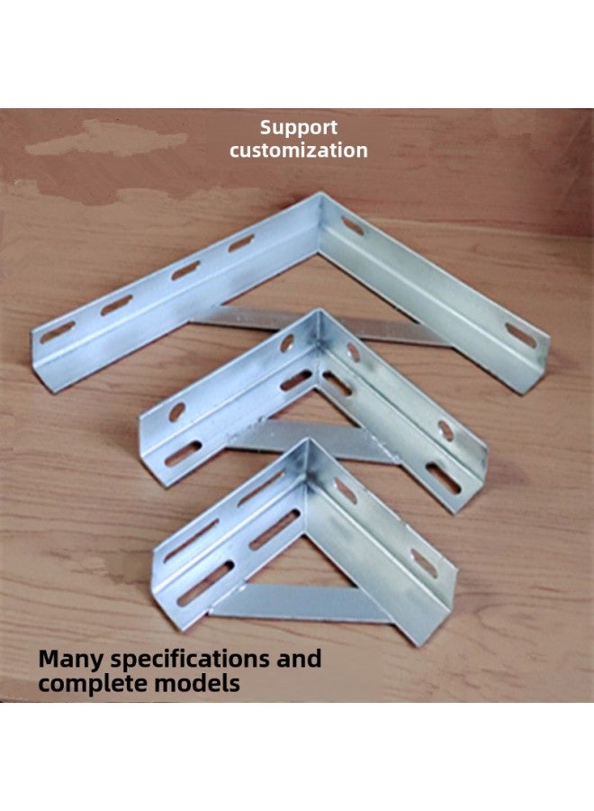 Direct Supply Galvanized Angle Iron Bracket Pipe Triangle Bracket Fixed Support Frame Spraying Bracket Angle Steel Shelf-Specifications And Models:40 Angle Iron 100*150  - Image 2