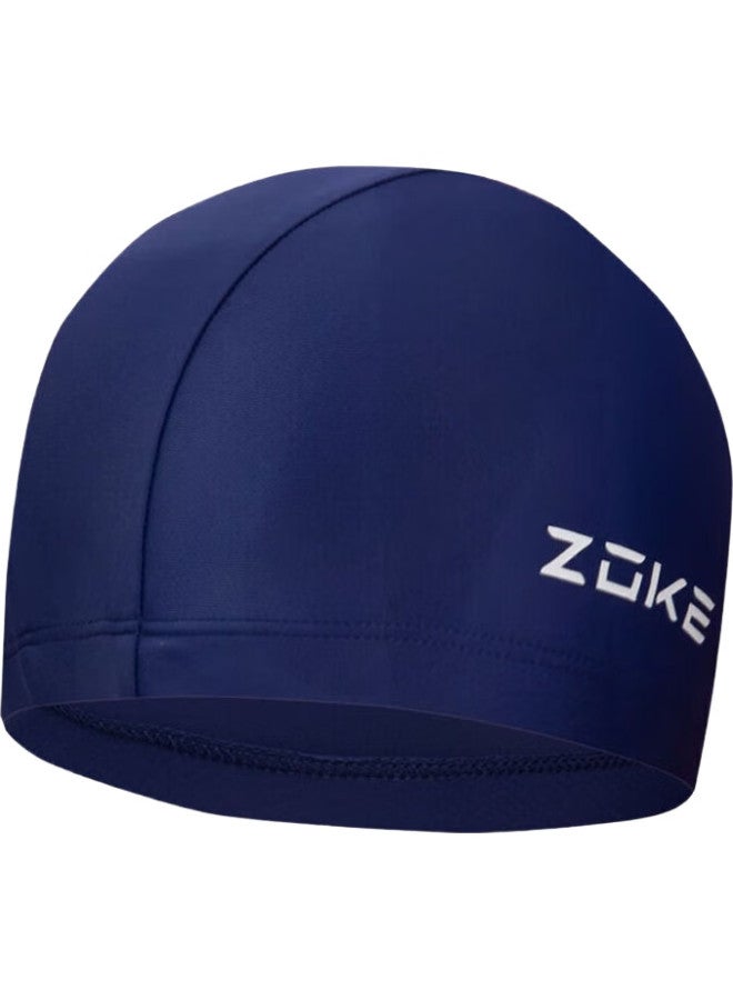 ZOKE قبعة سباحة، محبوكة، للجنسين، لون موحد، مريحة، غير ضاغطة، 621503342-2 - Image 1