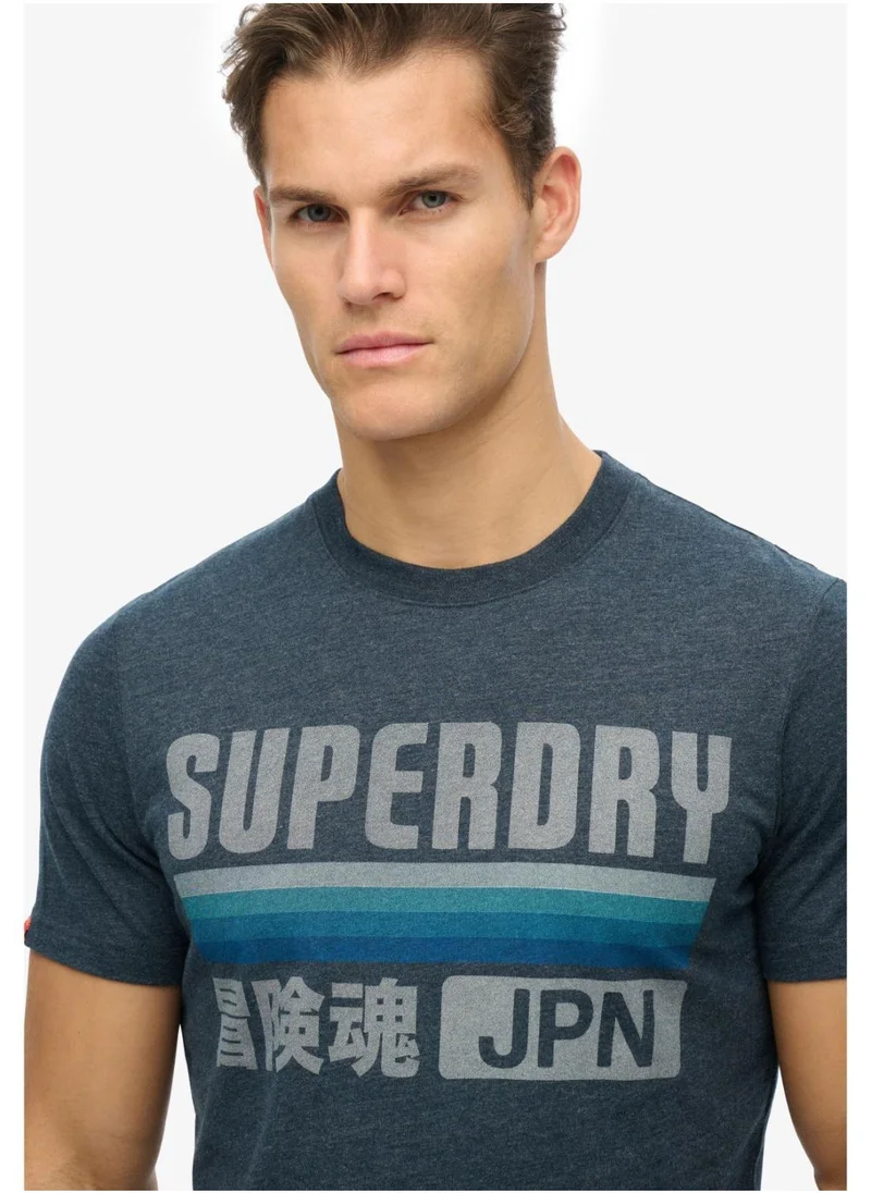 سوبر دراي Japan Stripe Relaxed Tee