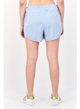 Adidas Women Sportswear Fit 3 Inseam Outdoor Shorts, Light Blue  - Image 3