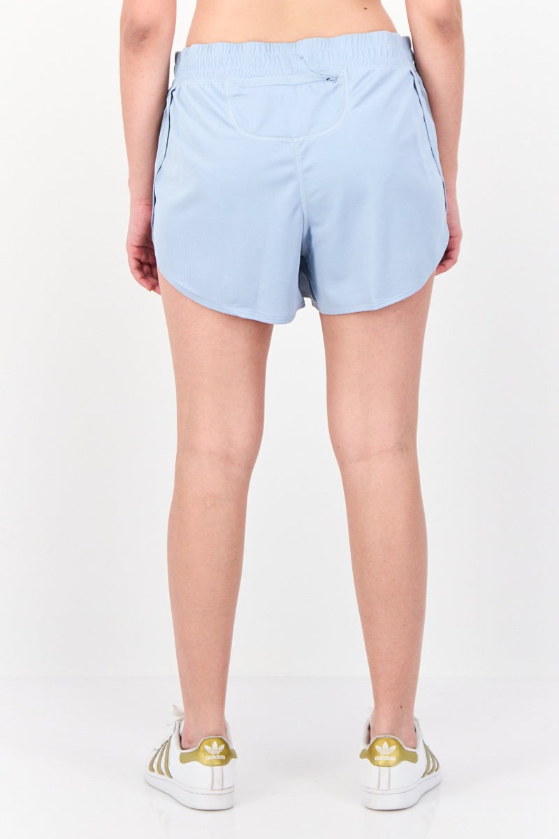Adidas Women Sportswear Fit 3 Inseam Outdoor Shorts, Light Blue - Image 3