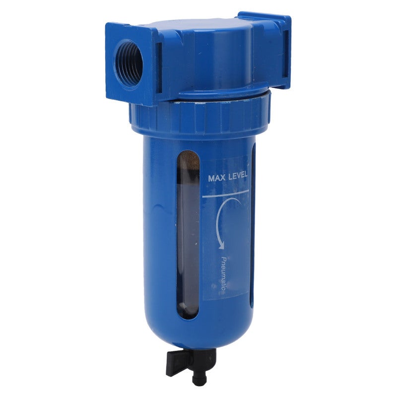 NANPU 1/2in NPT Compressed Air Filter Manual Drain: 5 Micron Brass Filter Core Efficient Filtration Water Separator for Air Compressor - Rust Proof Zinc Alloy High Pressure Resistant Piston Type Regulating - Image 4