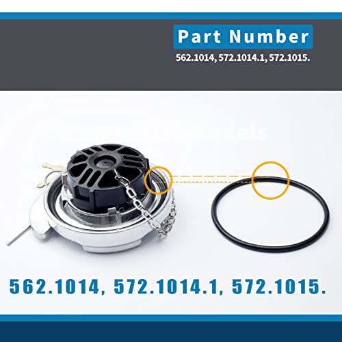 Mhrxusd Fuel Cap Gasket O-Ring 572.1014.1 Compatible with Peterbilt Truck Fuel Tank Cap, Fuel Cap Gasket Seal Replacement for Peterbilt Accessories, Upgraded Fuel Cap O Rings Washer to Prevent Leakage, 2Pcs - Image 5