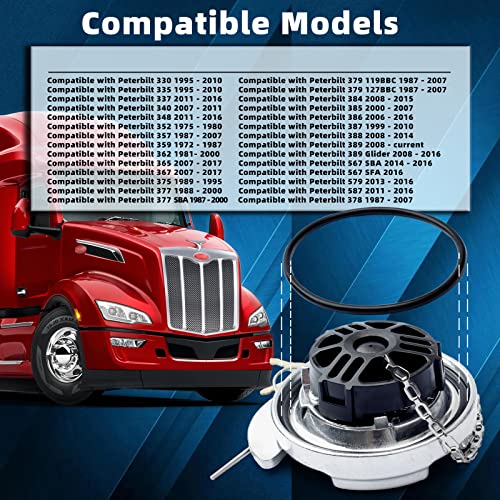 Mhrxusd Fuel Cap Gasket O-Ring 572.1014.1 Compatible with Peterbilt Truck Fuel Tank Cap, Fuel Cap Gasket Seal Replacement for Peterbilt Accessories, Upgraded Fuel Cap O Rings Washer to Prevent Leakage, 2Pcs - Image 4