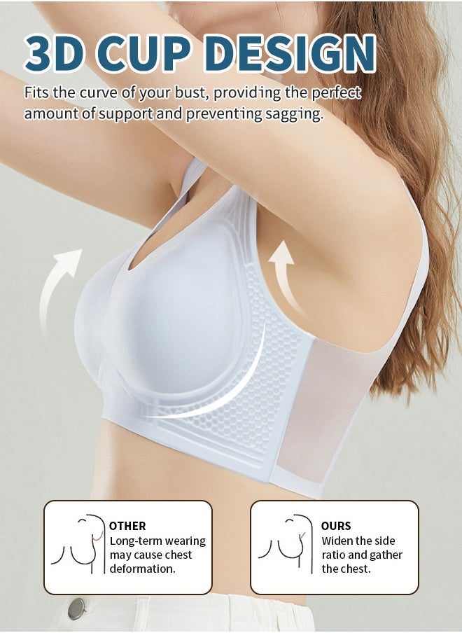 Generic - Seamless Lingerie with 3D Cup Design, Cool and Breathable Anti-Sagging Bra, High Elasticity and No Rim, 7A Grade Antibacterial Underwear, Perfect for Daily Comfort and Support - Image 1