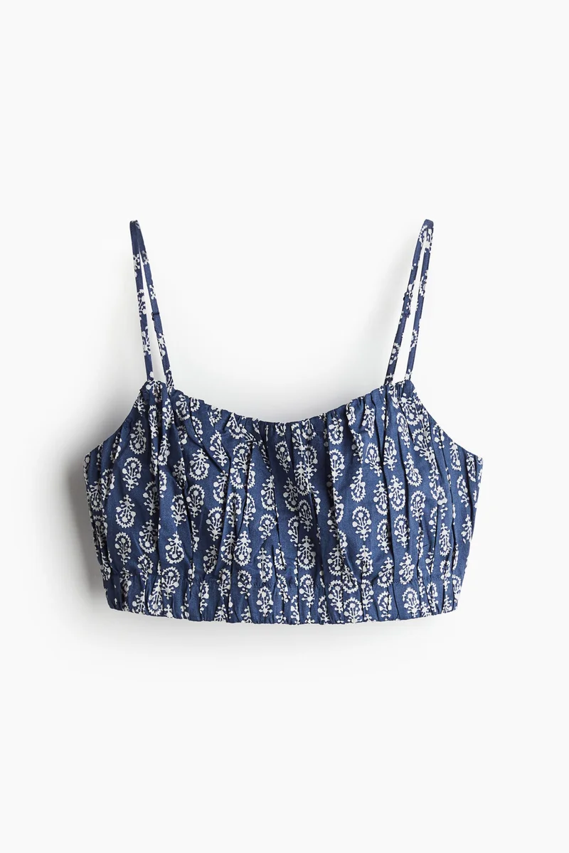 H&M Cropped strappy top