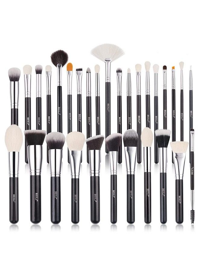 BEILI Makeup Brushes 30Pcs New Variant Professional Makeup Brush Set Natural Goat Hair Premium Synthetic Kabuki Foundation Blending Brush Face Powder Blush Concealers - Image 1