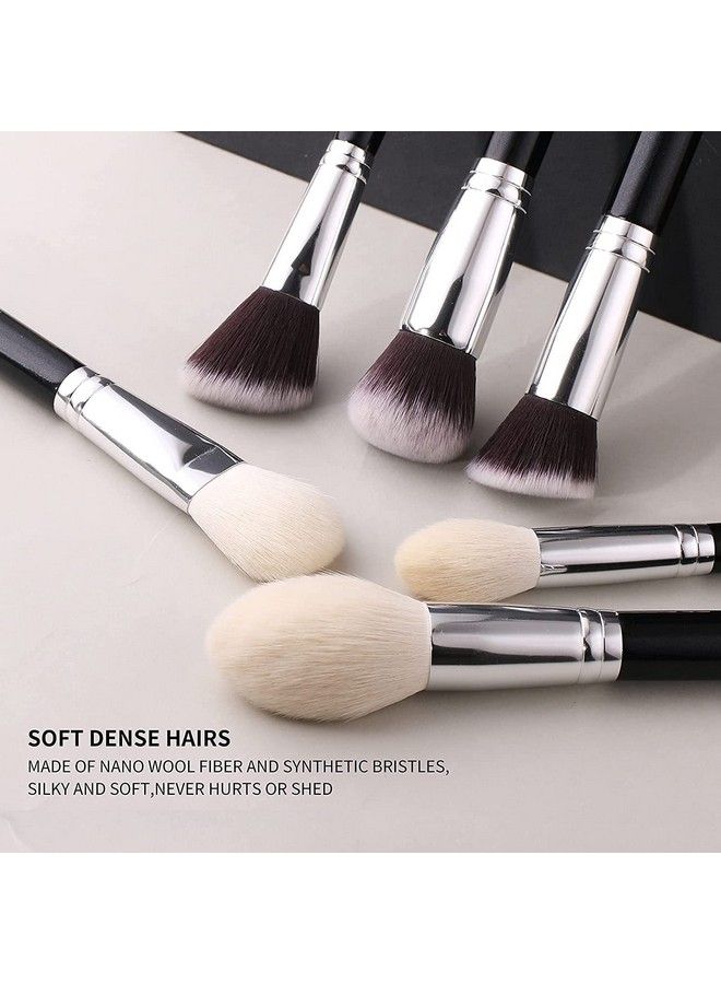 BEILI Makeup Brushes 30Pcs New Variant Professional Makeup Brush Set Natural Goat Hair Premium Synthetic Kabuki Foundation Blending Brush Face Powder Blush Concealers - Image 3