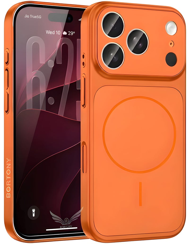 بورتوني جراب iPhone 18 Pro Max فائق النحافة ومغناطيسي بلمسة مطفية، يتميز بتصميم نحيف وصلب وحماية للكاميرا، مخصص لهاتف iPhone 18 Pro Max (مقاس 6.9 بوصة). - Image 1