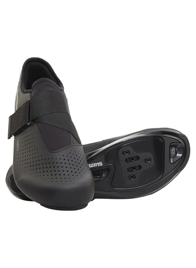 SHIMANO أحذية دراجات هوائية عالية الأداء للرجال من شيمانو، مقاس 44 EU، سوداء - Image 2