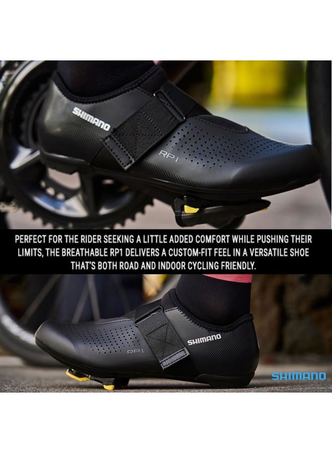 SHIMANO أحذية دراجات هوائية عالية الأداء للرجال من شيمانو، مقاس 44 EU، سوداء - Image 5
