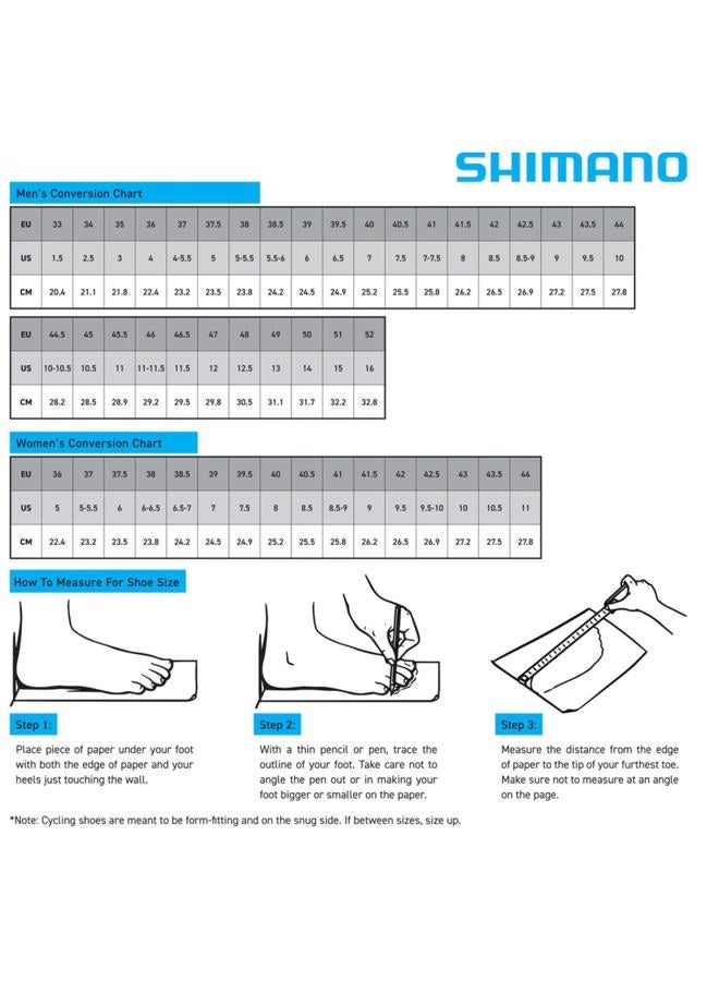SHIMANO أحذية دراجات هوائية عالية الأداء للرجال من شيمانو، مقاس 44 EU، سوداء - Image 3